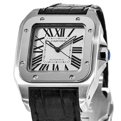 cartier watch black|cartier watch black leather strap.